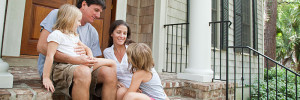 Family on Stairs